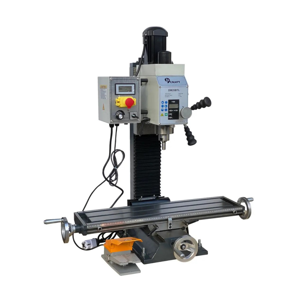 НАСТІЛЬНИЙ СВЕРДЛИЛЬНО-ФРЕЗЕРНИЙ ВЕРСТАТ 9CRAFT DM25BTL 1100W БЕЗЩІТКОВИЙ