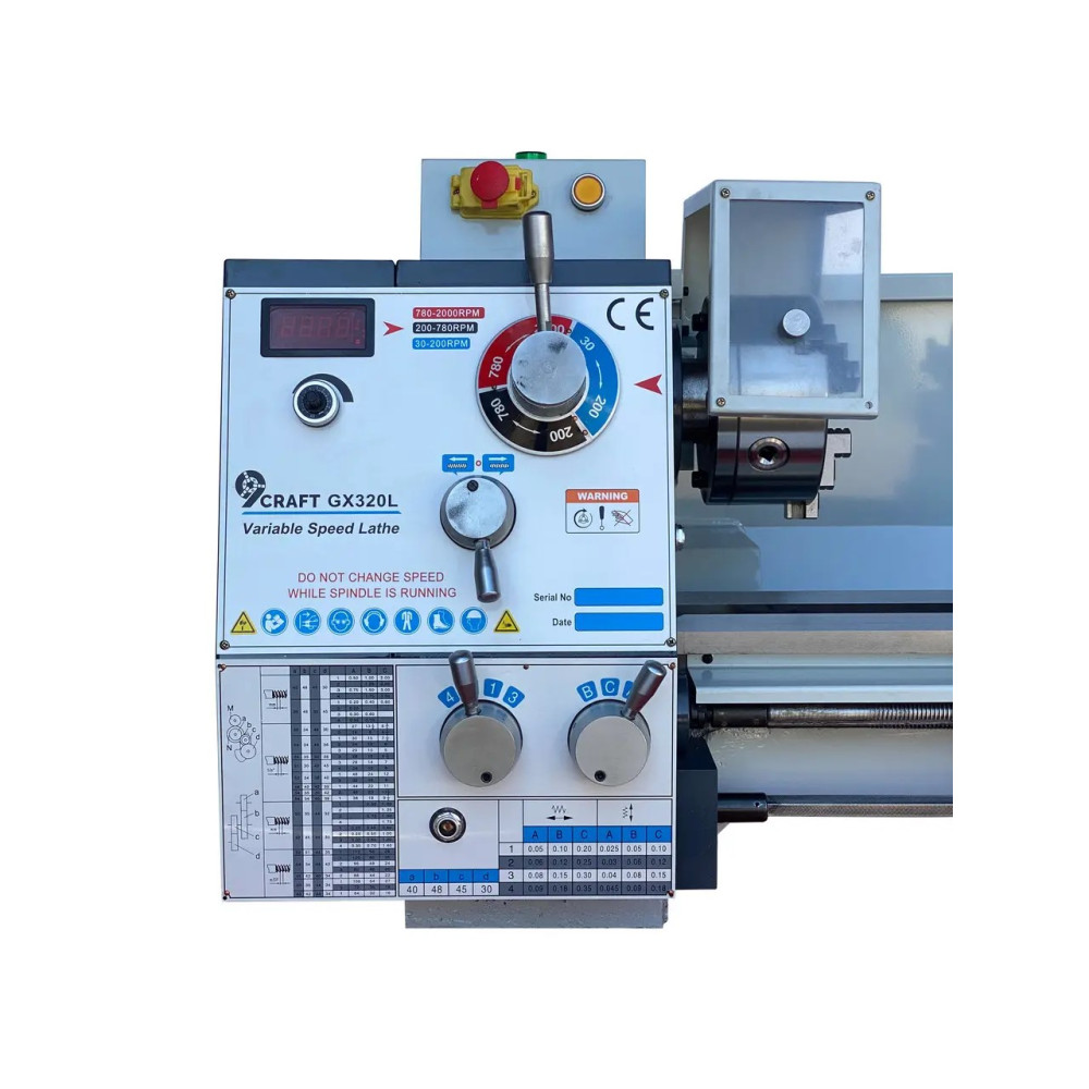 ТОКАРНО-ГВИНТОРІЗНИЙ ВЕРСТАТ 9CRAFT GX320L 320X750 1100W 220В